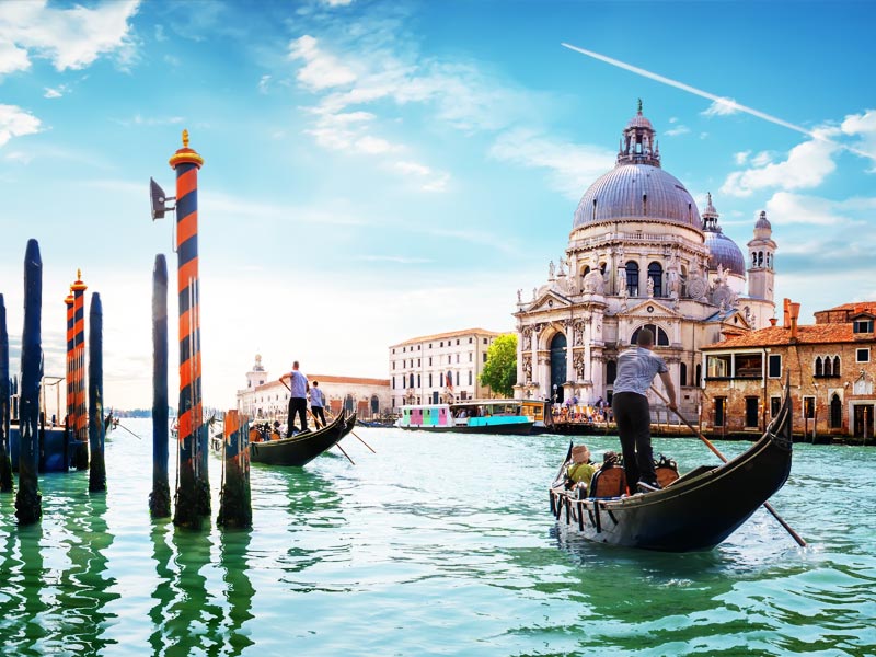 Gondolas in Venice